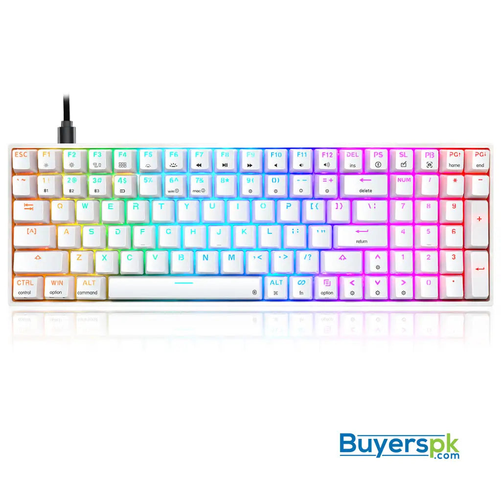 Sk96s White (abs Keycaps) Switches: Brown - gaming keyboard Price in Pakistan Sk96s White (abs Keycaps) Switches: Brown - gaming keyboard Price in Pakistan